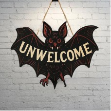 Halloween Bat Wooden Ornament Wall Door Party Scene Decoration