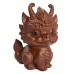 Purple Sand Wealth-Bringing Collectible Dual-Use Tea Table with Playful Zodiac Little Dragon Tea Pet Ornament
