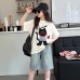 Cute Cartoon Short Sleeve T-Shirt for Girls, Loose Fit, Casual Top