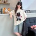 Cute Cartoon Short Sleeve T-Shirt for Girls, Loose Fit, Casual Top