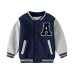 Loose Fleece Baseball Jacket for Boys Warm Outerwear