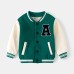 Loose Fleece Baseball Jacket for Boys Warm Outerwear