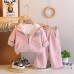 Casual hooded long sleeved three piece set baby clothes Casual hooded long sleeved three piece set baby clothes