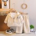 Casual hooded long sleeved three piece set baby clothes Casual hooded long sleeved three piece set baby clothes