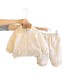 Full printed butterfly long sleeved two-piece children's clothing set
