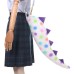 Halloween Green Dinosaur Tail Cosplay Monster Sulley Tail Adjustable Children's Performance Stage Prop