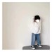 Children's medium to long letter printed T-shirt