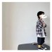 Children's medium to long letter printed T-shirt