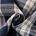 fitted plaid long-sleeve shirt for boys, button-down collar, children's dress shirt