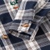 fitted plaid long-sleeve shirt for boys, button-down collar, children's dress shirt