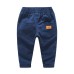 Casual Cotton Solid Color Long Pants for Boys Mid-Waist Comfortable Trousers