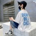 Kids Boys Short Sleeve T-Shirt Loose Half Sleeve Top for Middle and Big Kids 