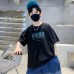 Kids Boys Short Sleeve T-Shirt Loose Half Sleeve Top for Middle and Big Kids 