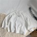 Children's back letter half high neck base shirt