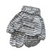 Hooded striped two-piece baby clothing set