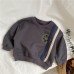 Striped letter printed hoodie