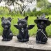 Halloween Witch Black Cat Resin Decoration Figurine Magical Mysterious Atmosphere Design Decorative Ornament
