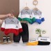 Flip collar long sleeved two-piece baby and children's spring clothing set