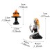 Festive Skull Girl Statue Decoration for Halloween Home Skeleton Scene Resin Craft