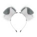 Handmade Plush Folded Ear Dog Headband Animal Ears Hair Accessory Cosplay Dog Ears Performance Tail Accessories