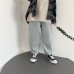 Children's soft denim patchwork pants