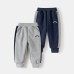Fleece Lined Pants Thickened Sweatpants Warm Casual Pants for Kids