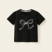Cute Kids' T-Shirt with Bow Print
