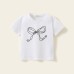 Cute Kids' T-Shirt with Bow Print