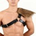 Medieval Viking Men's Feathered Single-Shoulder Armor Strap Cosplay Halloween Costume Prop