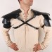 Medieval Viking Men's Feathered Single-Shoulder Armor Strap Cosplay Halloween Costume Prop