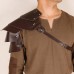 Medieval Viking Men's Feathered Single-Shoulder Armor Strap Cosplay Halloween Costume Prop