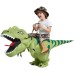 Halloween Stage Inflatable Dinosaur Costume for Performance, Funny Running Dinosaur Inflatable Suit