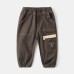 Embroidered patchwork pants