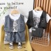 Cowboy short sleeved three piece children's summer outfit
