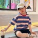 Children's pure cotton striped T-shirt