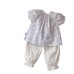 Baby bow short sleeved two-piece set