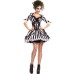Halloween Striped Devil Costume Vampire Clothing Zombie Grim Reaper Ghost Bride Evil Clown Outfit