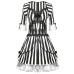 Halloween Striped Devil Costume Vampire Clothing Zombie Grim Reaper Ghost Bride Evil Clown Outfit