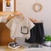 Children's casual short sleeved baby summer two-piece set