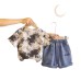 Children's summer clothing thin short sleeved two-piece set