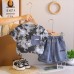 Children's summer clothing thin short sleeved two-piece set