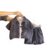Cowboy short sleeved three piece baby children's clothing set