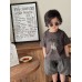 Fun Cartoon Children's Letter Duck Print Short Sleeve