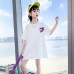 Girls' Short Sleeve T-Shirt for Medium to Large Kids Loose 