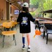 Girls' Loose Short Sleeve Oversized T-Shirt