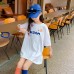Girls' Loose Short Sleeve Oversized T-Shirt