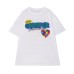 Girls' T-Shirt Dress Short Sleeve Loose Mid-Length Top for Kids