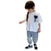 Children's T-Shirt Short Sleeve Loose Fit Boy's Top for Toddlers and Kids