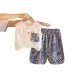 Summer hollow sleeveless two-piece set