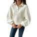 Collar long sleeved top Collar long sleeved top